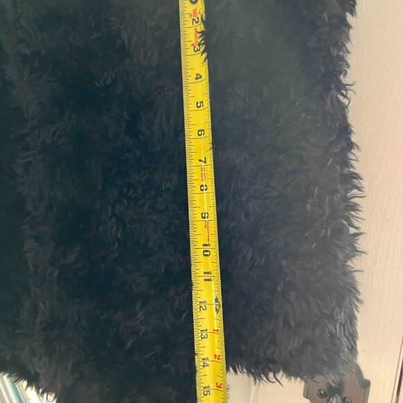 H&M Divided, Faux Fur Black Jacket, Size Small - Picture 4 of 5